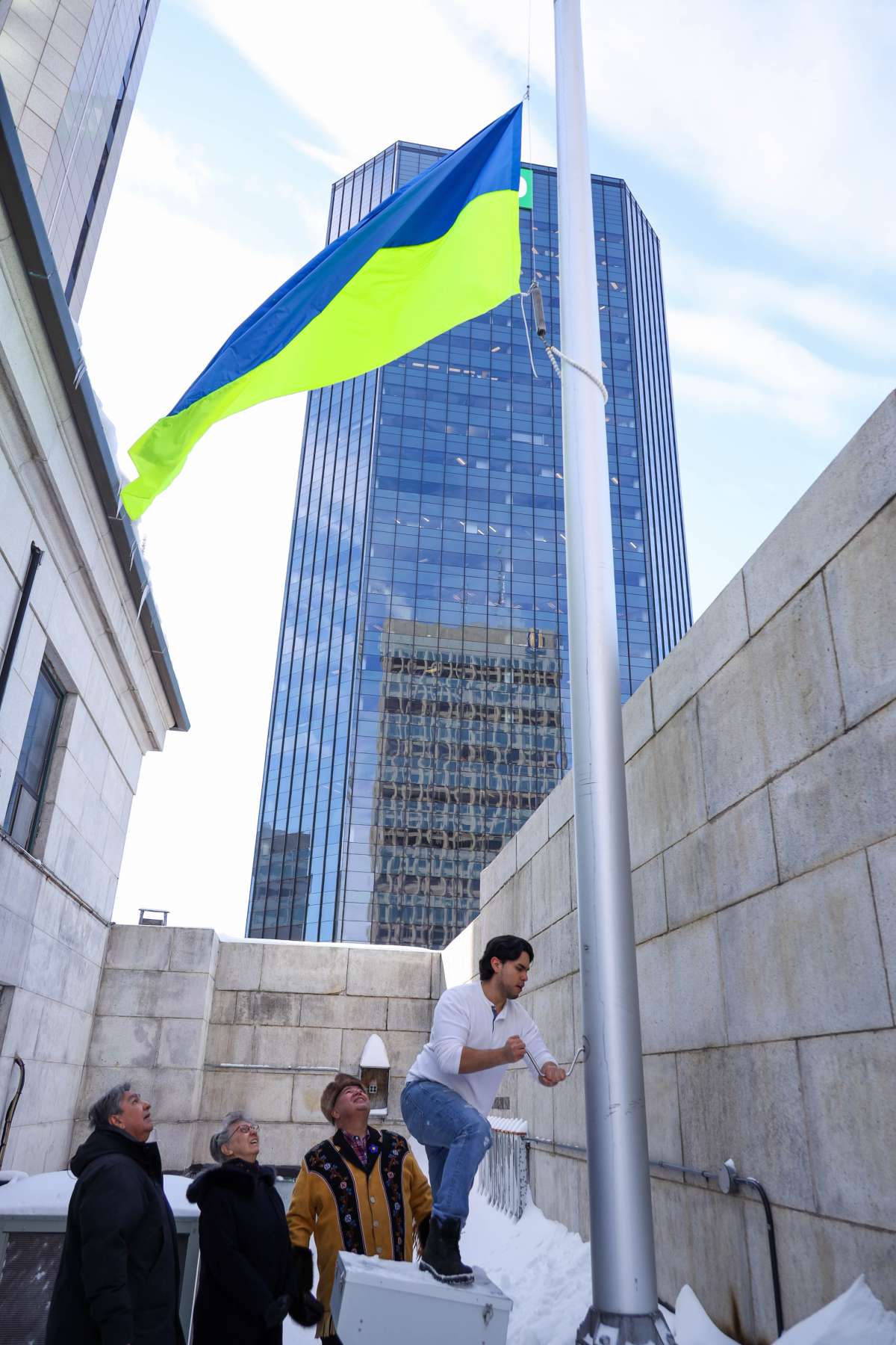 Ukrainian Flag Raising