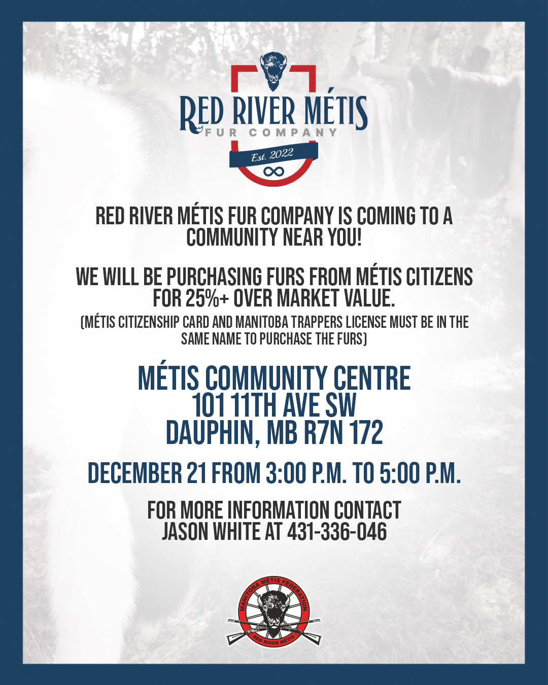 Red River Métis Fur Company - Dauphin | Manitoba Métis Federation